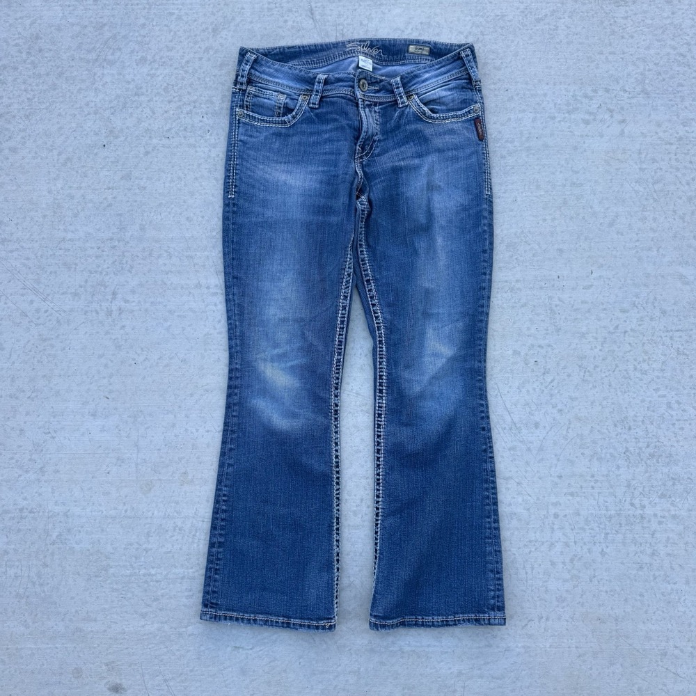 Silver Jeans Co‎ Jeans Womens 30 x 30 Light Wash Aiko Bootcut Embroidered Y2K